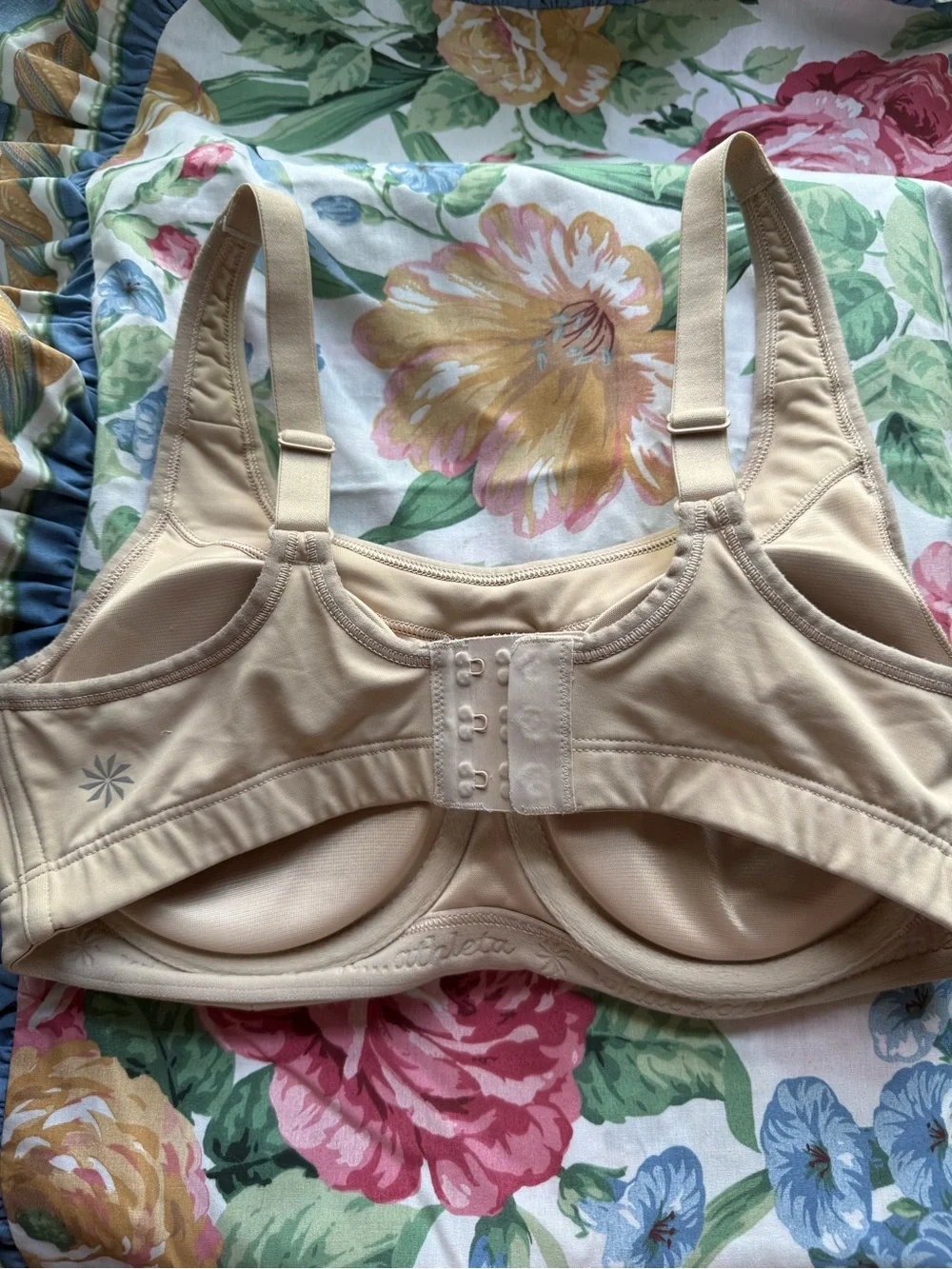 Athleta Nude Beige Full-Coverage Wireless Support Bra - Picture 3 of 5